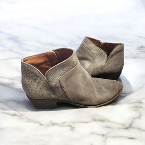 Lucky Brand Taupe Ankle Boots